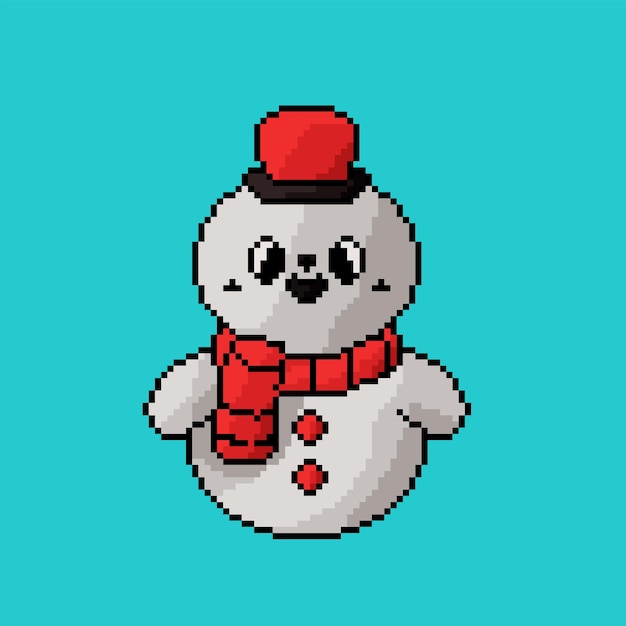 Hombre de nieve muy bonito.