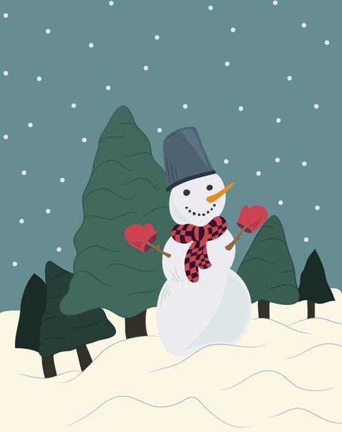 El hombre de nieve.