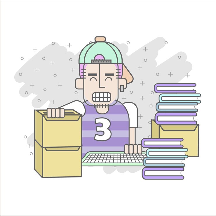 Vector hombre de oficina