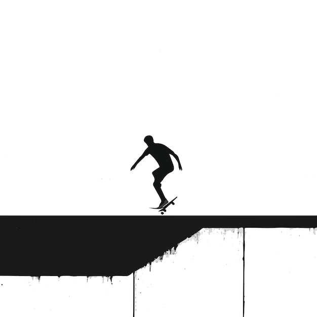 un hombre patinando en una pared con las palabras "no toques" en la parte inferior