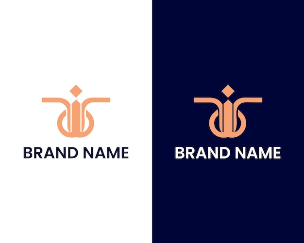 Hombre con plantilla de diseño de logotipo de icono de amor I con logotipo de amor Vector de diseño de logotipo de amor monograma