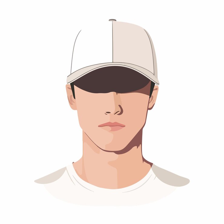 Vector hombre profesional con gorra de béisbol vector de imágenes de íconos de avatar