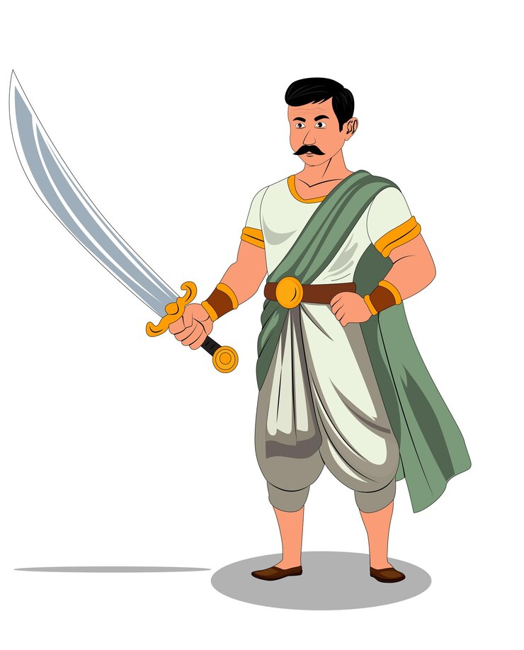 Vector un hombre de pueblo diseño de personajes de dibujos animados para historias de animación