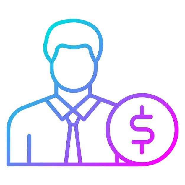 un hombre con un signo de dólar en el medio de su mano