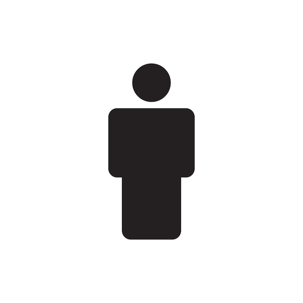 hombre silueta icono símbolo vector