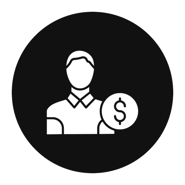 un hombre con un sombrero y un hombre con una sombrera está de pie en un círculo con un signo de dólar en el fondo