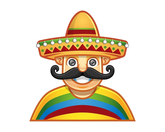 Vector hombre con sombrero