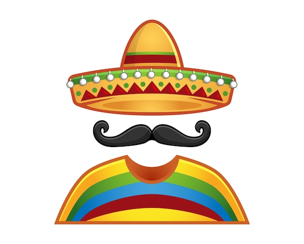 Vector hombre con sombrero