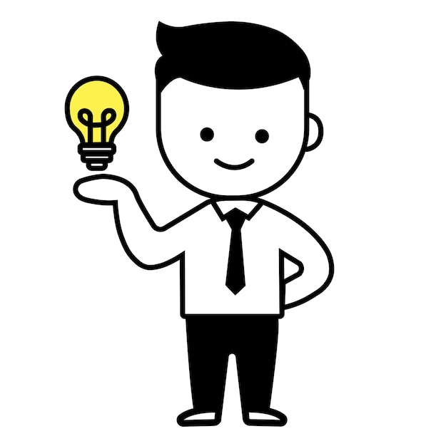 Hombre sosteniendo una bombilla que simboliza la creatividad e innovación en un entorno profesional