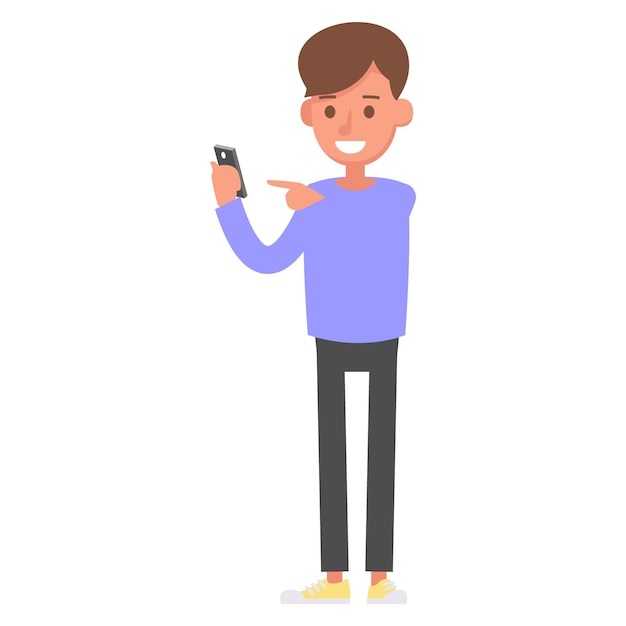un hombre sostiene un teléfono y una foto de un hombre tomando una foto