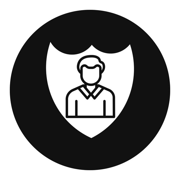 un hombre en un traje con un escudo en el medio de la imagen