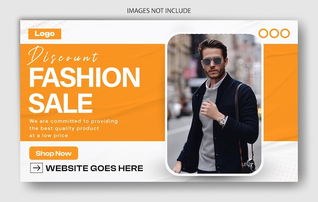 un hombre en un traje está posando para una foto con una imagen de una venta de moda