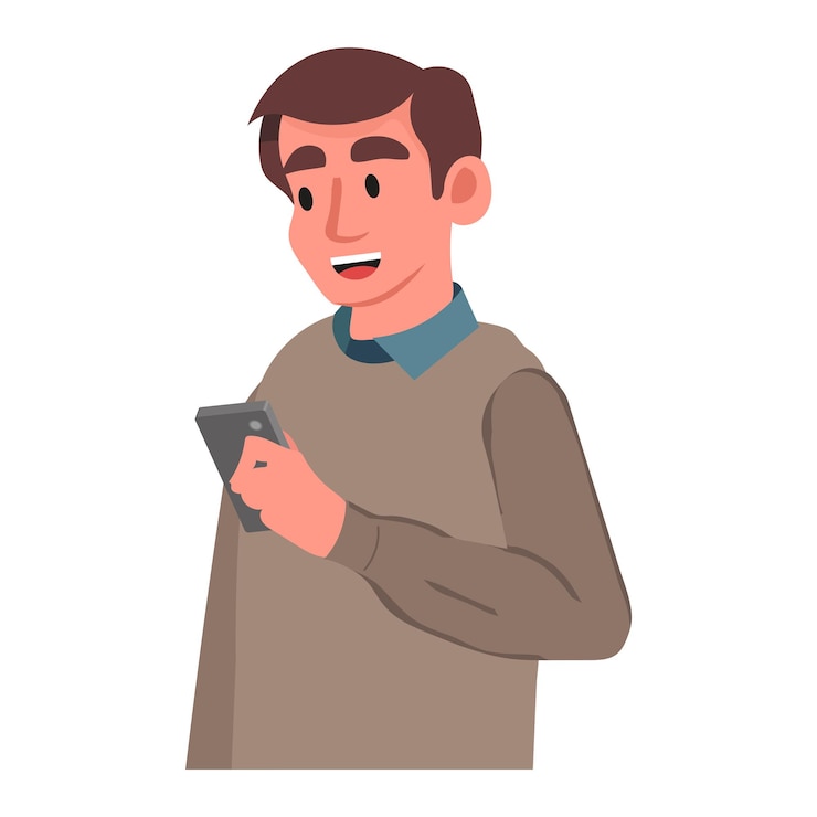Vector hombres y mujeres éxito y problemas