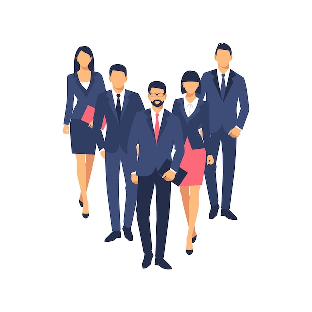 Hombres y mujeres de negocios silueta equipo grupo de personas de negocios tienen carpetas de documentos