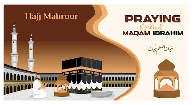 Los hombres musulmanes rezan en la Kaaba durante la peregrinación del Hajj