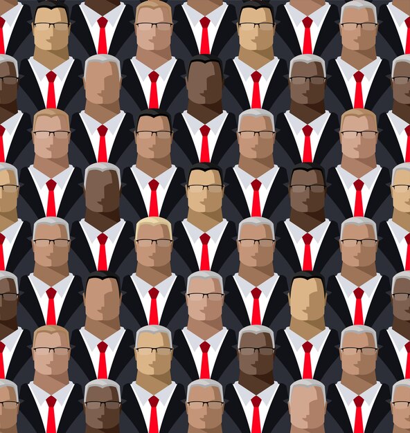 Hombres de negocios en trajes formales políticos gerentes oficinistas diputados empresarios banqueros