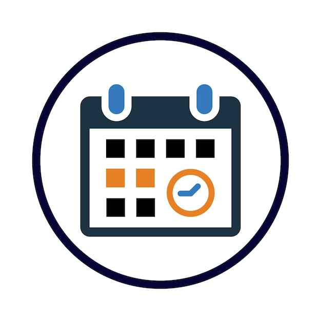 horario calendario fecha horario calendario icono