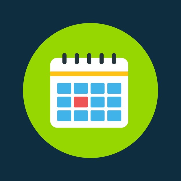 horario de icono de negocio vectorial
