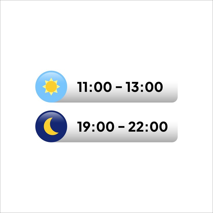 Vector horario de trabajo