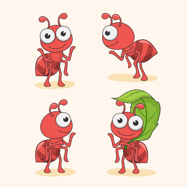 Hormiga De Dibujos Animados Lindo Insecto Animales