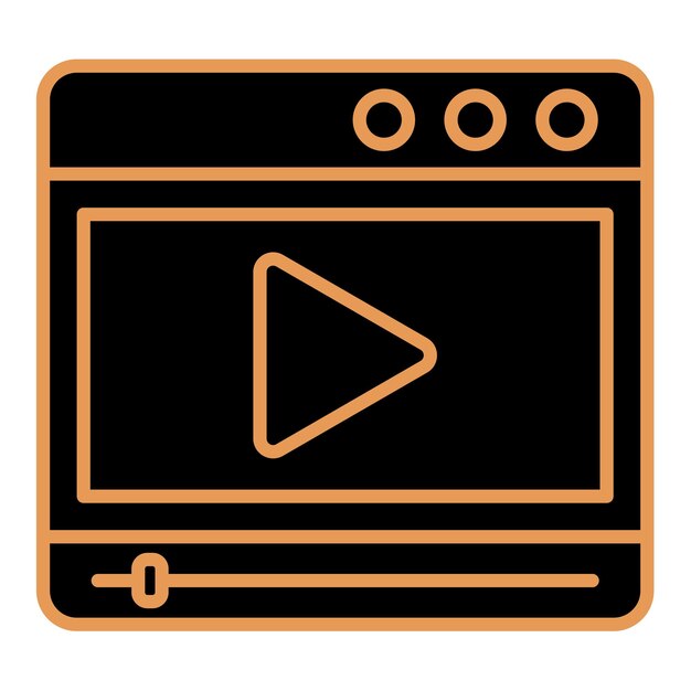 un horno negro y naranja con un videojuego en el frente