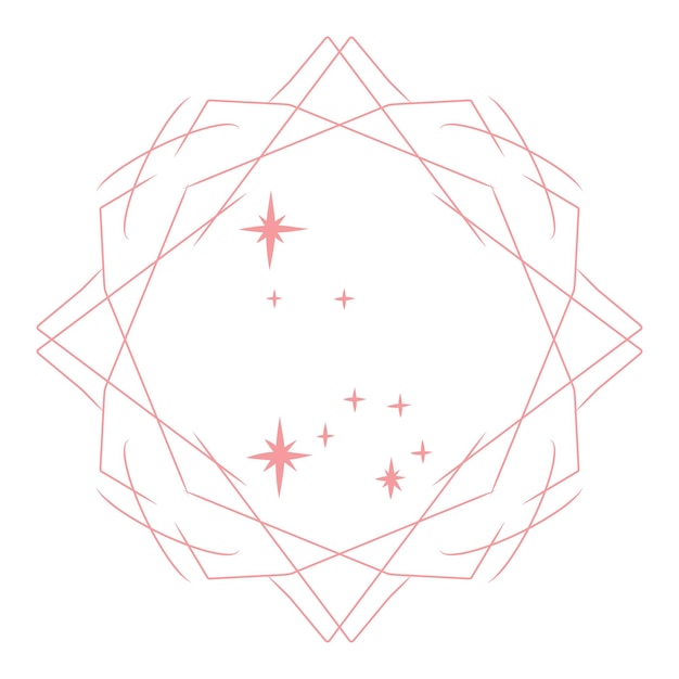 Horóscopo de la constelación Leo constelación de estrellas astronómicas Constelación minimalista Ilustración vectorial