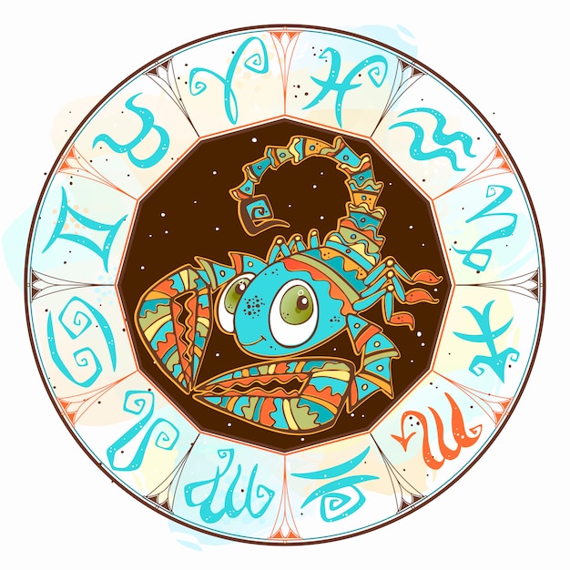 Horóscopo infantil con signo de escorpio.