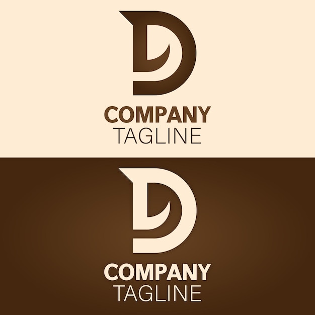 HORSE LETTER D LOGO de la marca de la empresa