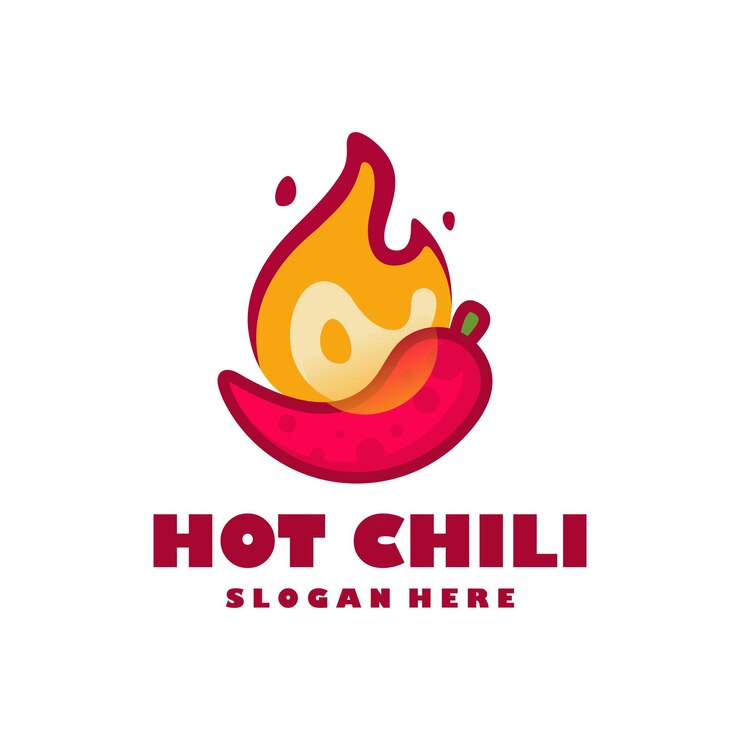Vector hot chili logo diseños concepto vector fire chili logo símbolo spice comida símbolo icono
