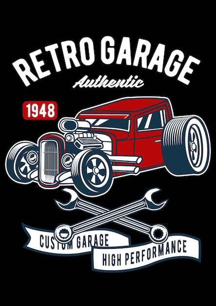El Hot Rod de Garage Retro