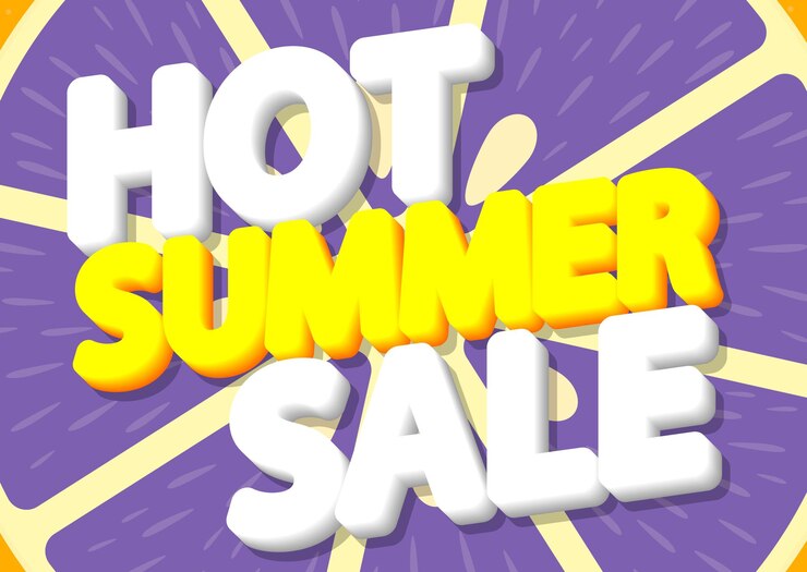 Vector hot summer sale descuento cartel diseño plantilla tienda oferta banner