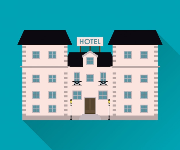 Hotel. icono de servicio