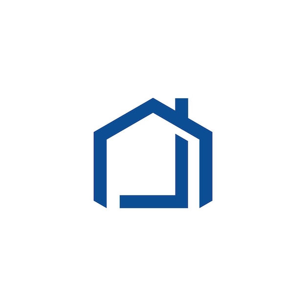 House Real Estate Logo Plantilla Ilustración Diseño Vector EPS 10