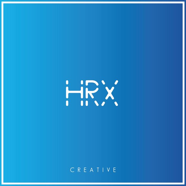 HRX Premium Vector Último diseño de logotipo Creative Logo Vector Ilustración de logotipo Monograma creativo