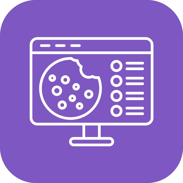 Http Imagen vectorial del icono de la cookie Se puede utilizar para el alojamiento web