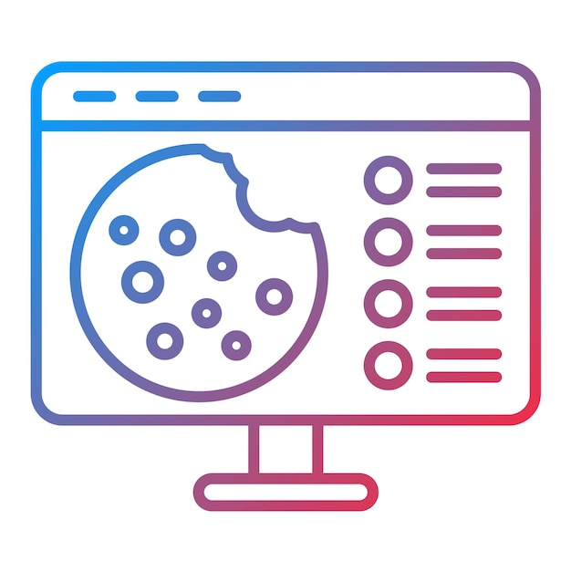 Http Imagen vectorial del icono de la cookie Se puede utilizar para el alojamiento web
