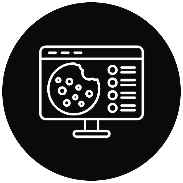 Http Imagen vectorial del icono de la cookie Se puede utilizar para el alojamiento web