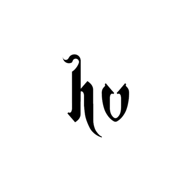 HU monograma diseño del logotipo letra texto nombre símbolo monocromático logotipo alfabeto carácter logotipo simple
