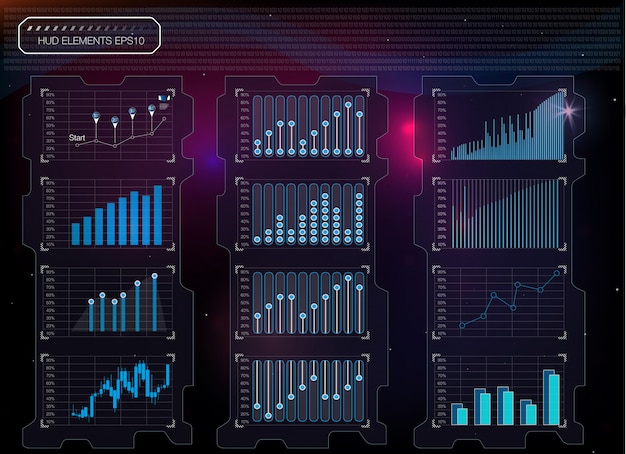 Hud fondo del espacio exterior.