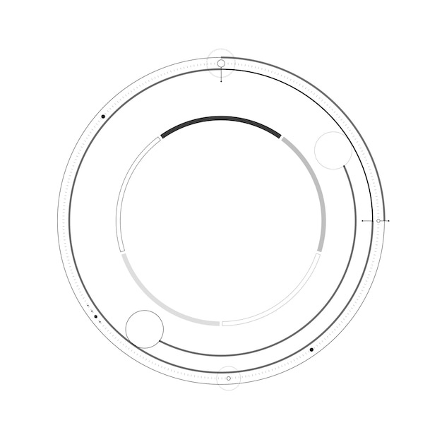 Hud futurista plantilla. luz digital de diseño de tecnología