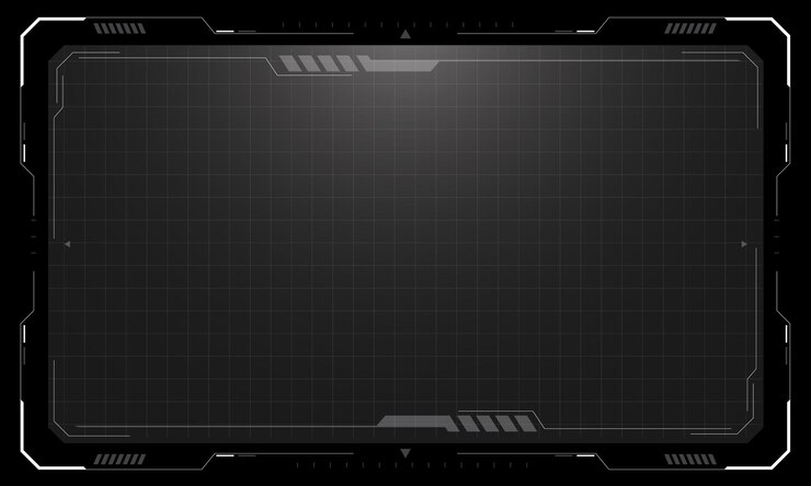 Vector hud marcos blancos grises elementos de interfaz tecnología pantalla de control ventana digital menú toque cibernético
