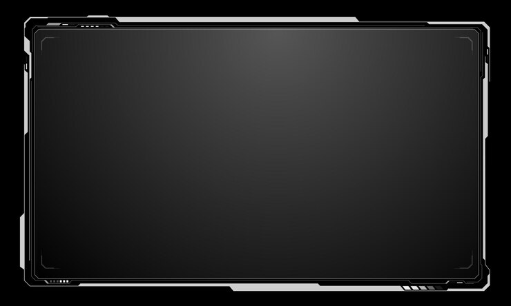 Vector hud marcos blancos grises elementos de interfaz de usuario diseño tecnología moderna panel de control futurista pantalla holograma digital ventana menú de juego tocando ciber monitor establecido en vector de fondo negro
