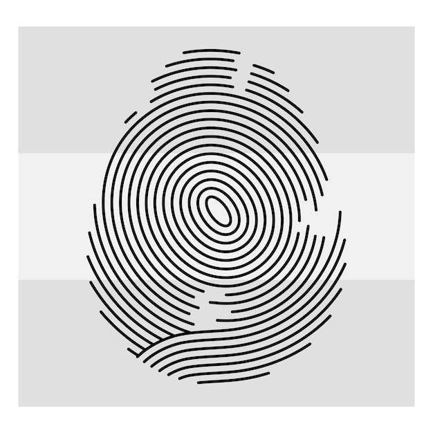 Huella digital SVG Huella digital Huella digital Plantilla de huella digital Huella digital Impresión del pulgar Svg