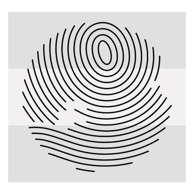 Huella digital SVG Huella digital Huella digital Plantilla de huella digital Huella digital Impresión del pulgar Svg