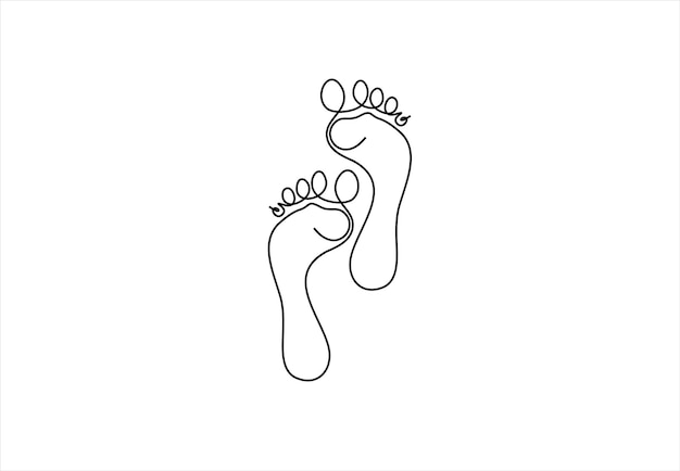 Huellas en el arte de la línea minimalista