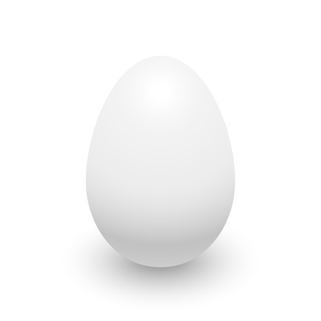 Huevo blanco. ilustración.