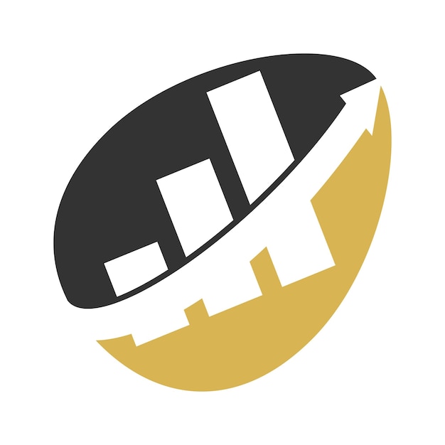 Vector huevo contabilidad financiera consultoría logo icono ilustración marca identidad