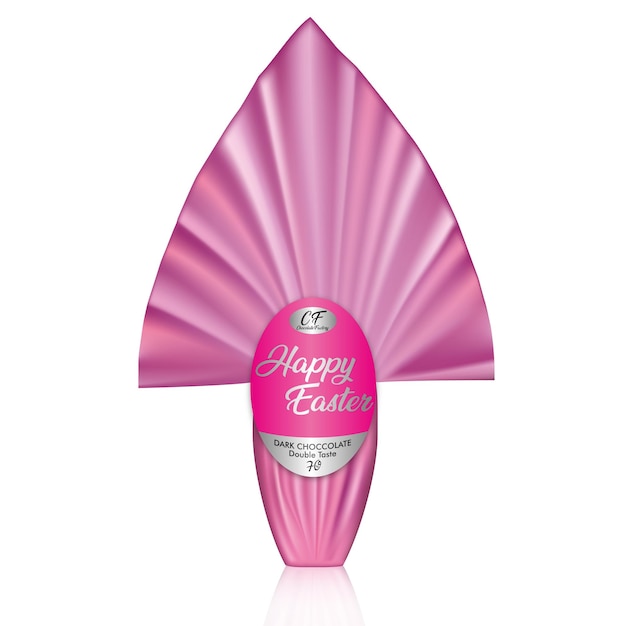 Huevo de Pascua rosa