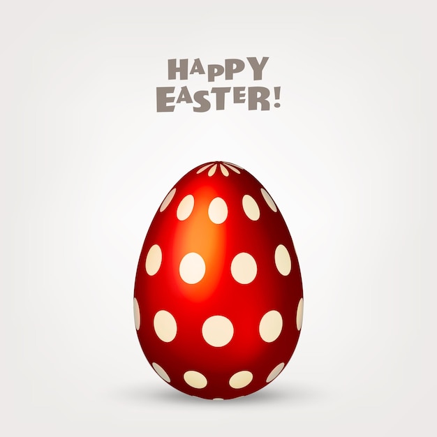 Huevo de Pascua vacaciones de primavera en abril regalo celebración de la temporada