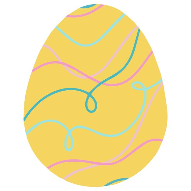 Huevos de pascua coloridos ilustración vectorial